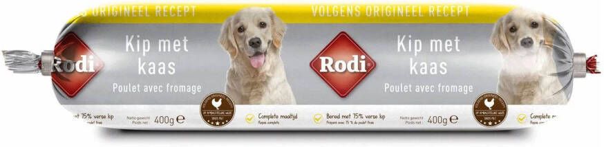 Smolke Rodi Dierenvoeding Kip met Kaas 400g