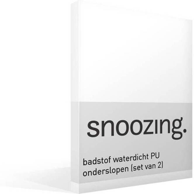 Snoozing badstof waterdicht PU onderslopen (set van 2)