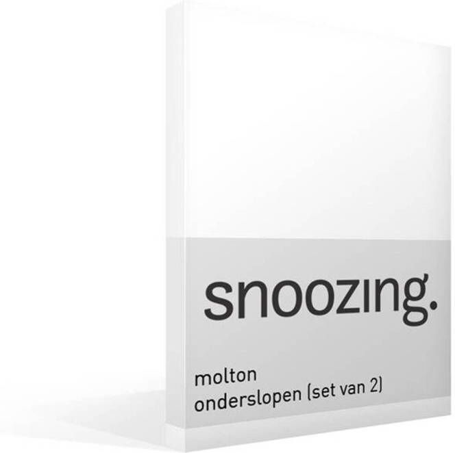 Snoozing katoen molton onderslopen (set van 2)
