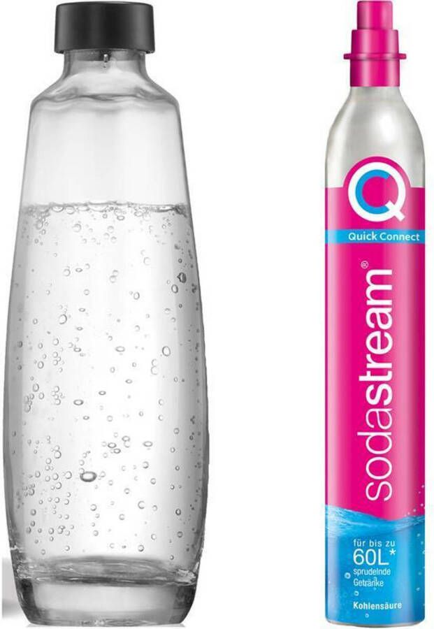 SodaStream Quick Connect CO2-reservecilinder met glazen fles 60 L
