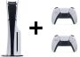 Sony Playstation 5 Disc Slim met 2 DualSense Draadloze Controllers Bundle Wit - Thumbnail 2