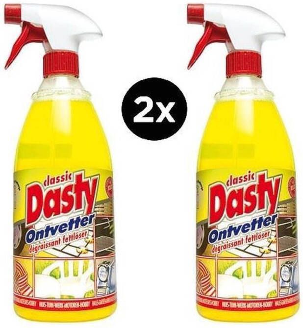 Merkloos Dasty Classic Ontvetter Voordeelverpakking 2 stuks van 1000 ml