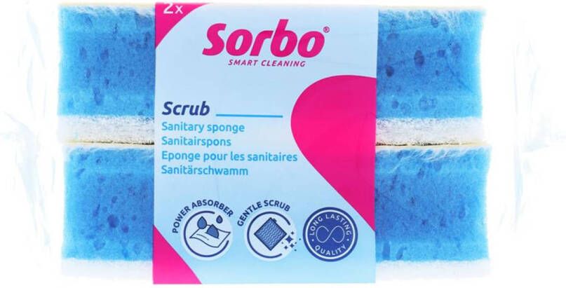 Sorbo Sanitairspons XL 2 st 11 5x6 5x4cm