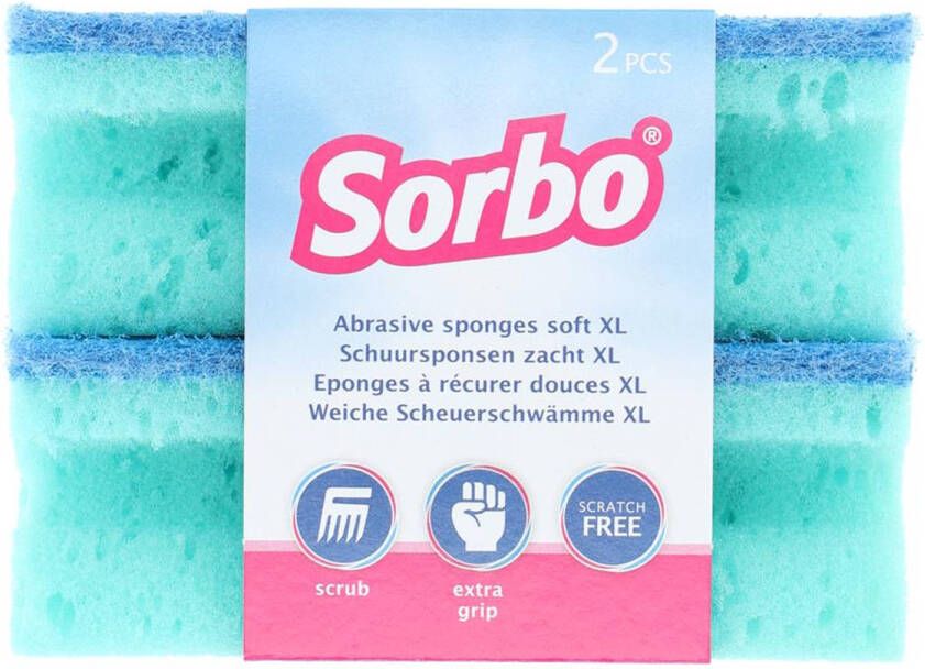 Sorbo Schuurspons krasvrij XL set a 2st