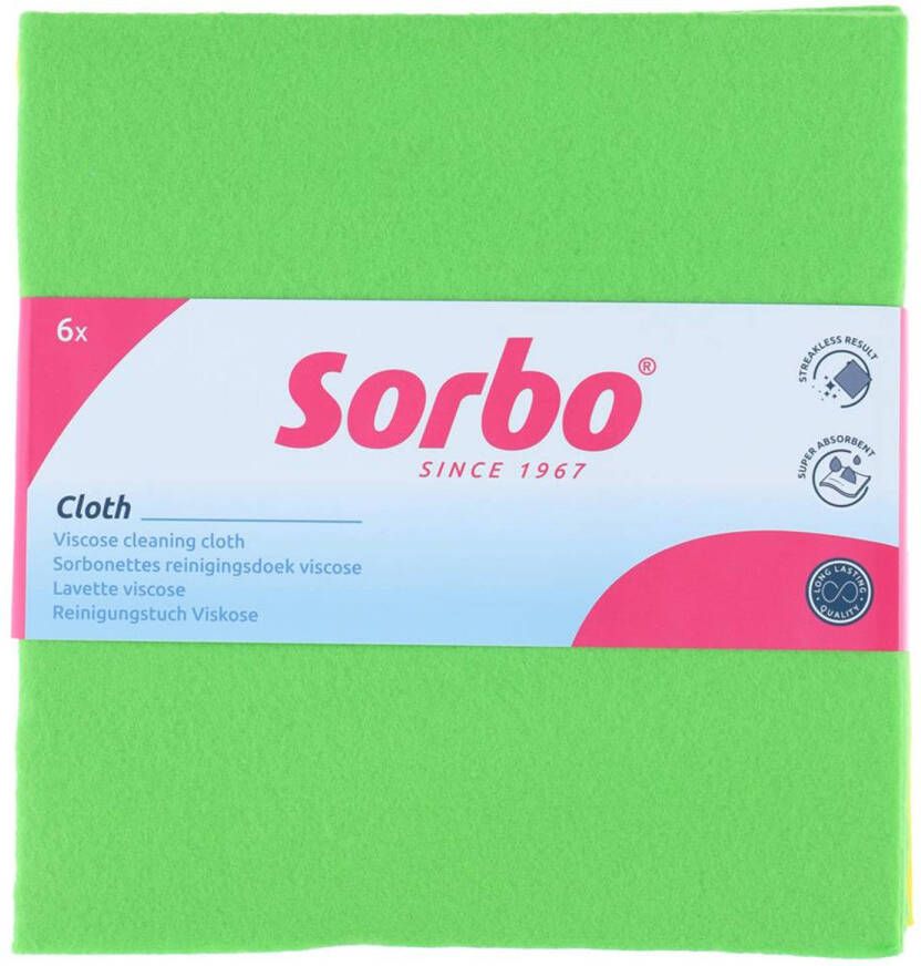 Sorbo Viscosedoeken gekleurd 38x40cm