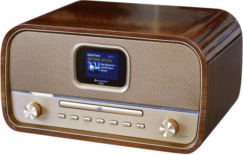 Soundmaster DAB970SW FM Radio CD speler Bluetooth USB Zwart