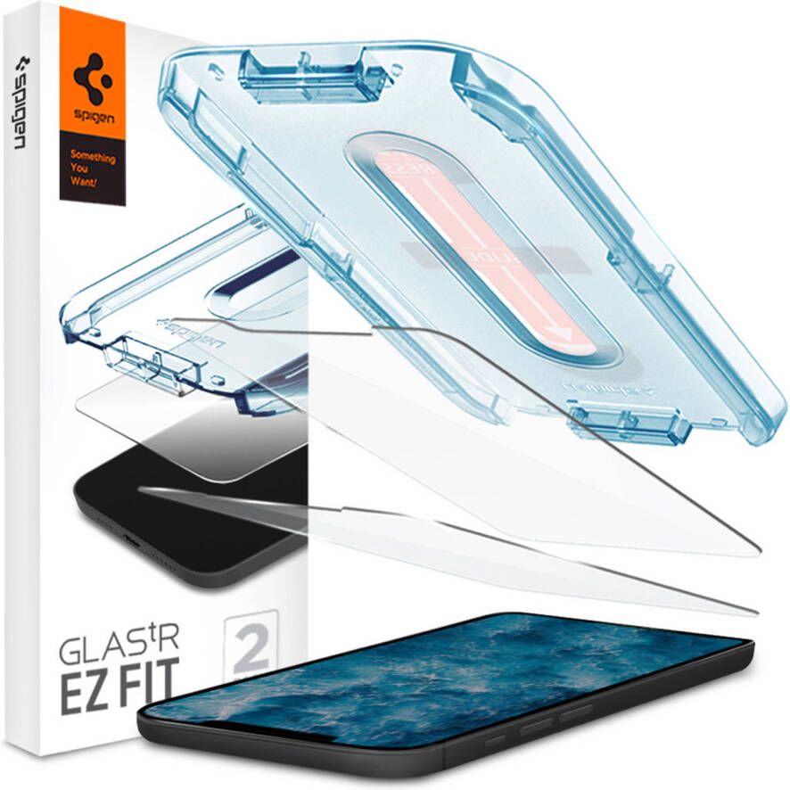 Spigen GLAStR EZ Fit Screenprotector + Applicator voor de iPhone 12 iPhone 12 Pro