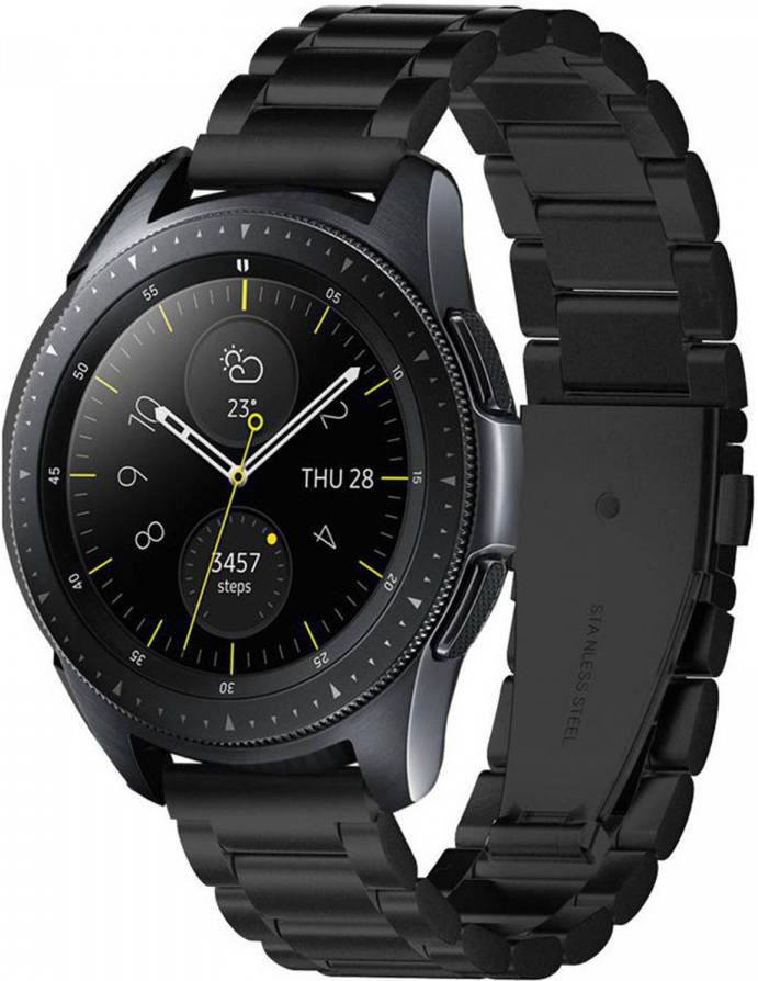 Spigen Modern Fit Steel Watch band voor de Samsung Galaxy Watch 42 mm Zwart