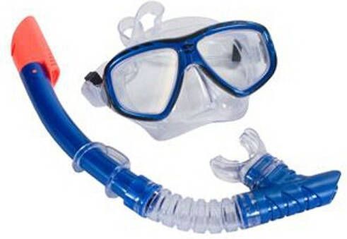 SportX Snorkel set blauw voor volwassenen Snorkelsets