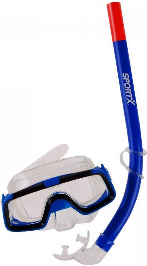 SportX Snorkelset blauw voor kids Snorkelsets