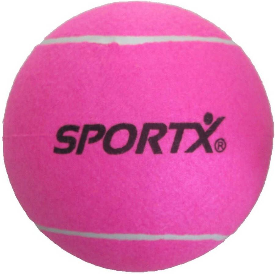 SportX XL tennisbal roze D22 cm Tennisballen