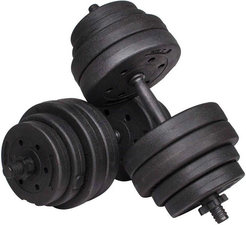 Springos Dumbbell Set 20 KG Zwart