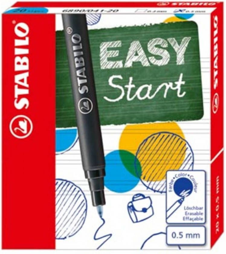 Stabilo vulling Easy Original medium blauw doos met 20 stuks