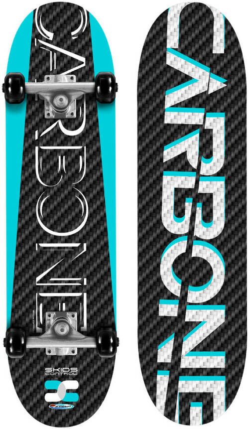 Stamp Skids Control skateboard carbone zwart blauw wit