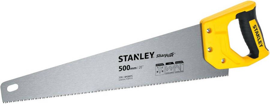 Stanley Sharpcut Zaag 500 Mm 7 Tpi