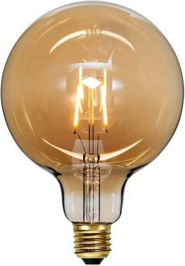 Star Trading Vintage Gold LED lamp H 18 cm amber E27