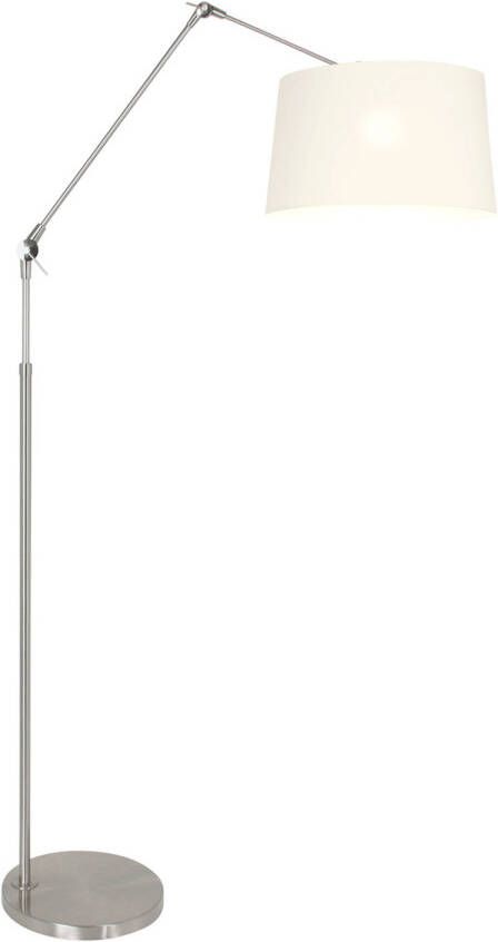 Steinhauer Vloerlamp Prestige Chic 9718st Staal Kap Effen Wit