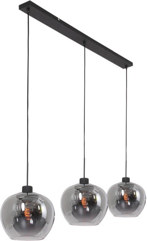 Steinhauer hanglamp Lotus zwart glas 1898ZW