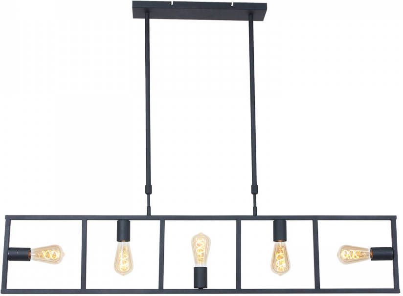 Steinhauer Hanglamp mexlite racky 2981zw zwart