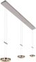 Steinhauer Hanglamp Piola 3 lichts L 120 cm mat chroom - Thumbnail 1