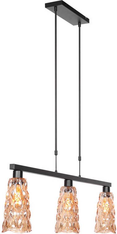 Steinhauer hanglamp Vidrio zwart metaal 3832ZW