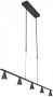 Steinhauer Hanglamp Vortex 5 lichts L 120 cm zwart - Thumbnail 1