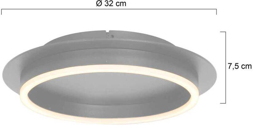 Steinhauer plafonniere Ringlux staal metaal 32 cm ingebouwde LED-module 3655ST