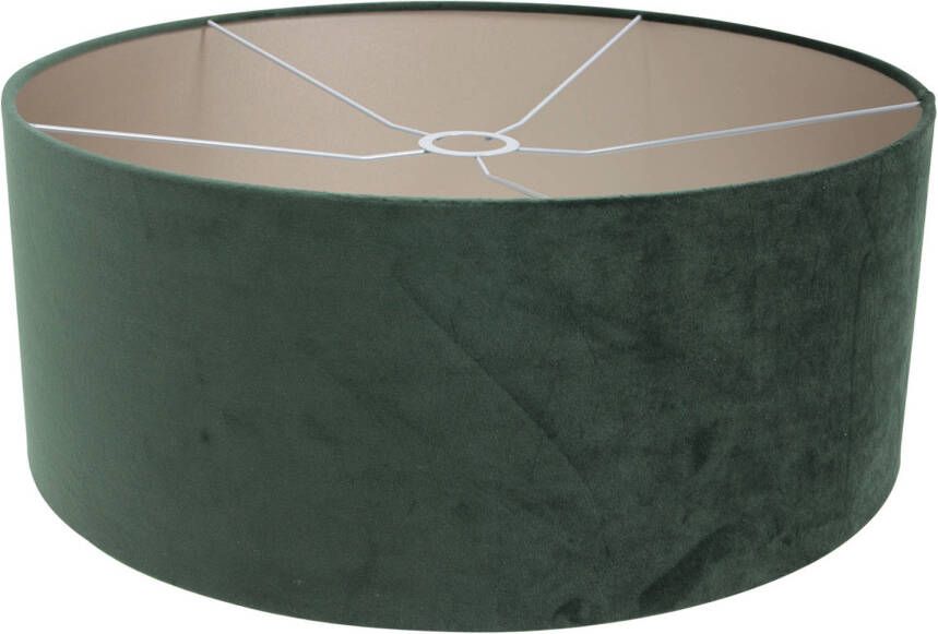 Steinhauer Prestige Chic lampenkap groen velours rond 20 cm hoog