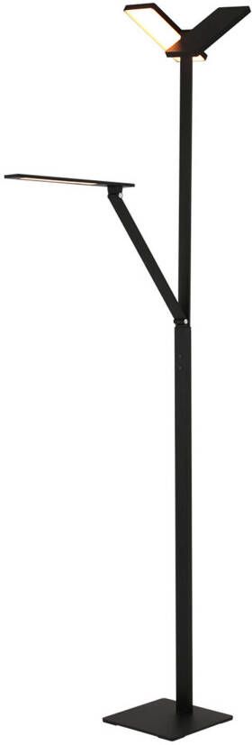 Steinhauer Serenade LED vloerlamp drielichts pulsdimmer kantelbaar 2200-2800K 3400-4000K 24W zwart