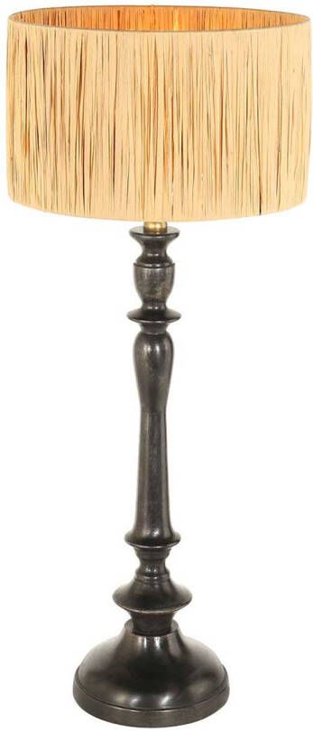 Steinhauer Anne Lighting tafellamp Bois zwart hout 30 cm E27 fitting 3766ZW