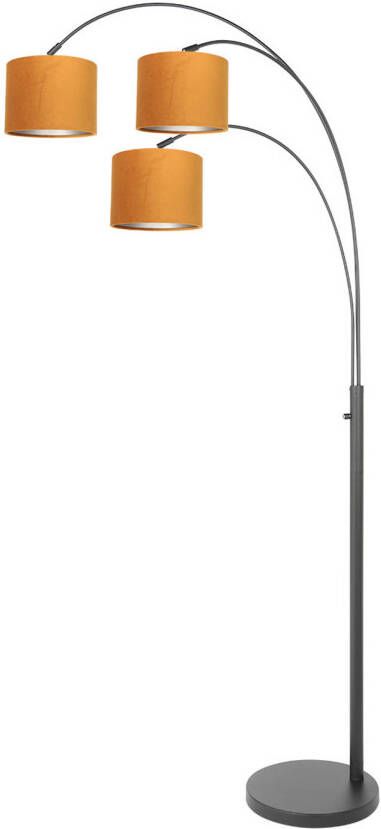 Steinhauer vloerlamp Sparkled light zwart metaal 3824ZW