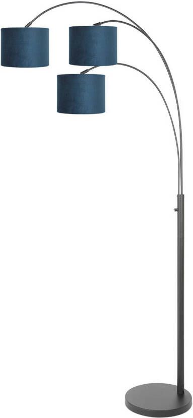 Steinhauer vloerlamp Sparkled light zwart metaal 3828ZW