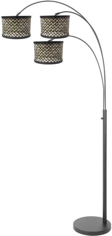 Steinhauer vloerlamp Sparkled light zwart metaal 3829ZW