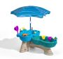 Step2 Spill and Splash Watertafel Met 11 accessoires en parasol Waterspeelgoed voor kind Activiteitentafel met water voor de tuin buiten - Thumbnail 2