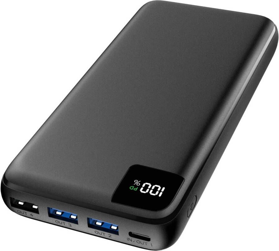 Strex Powerbank 27.000 mAh 22.5W Snellader USB-A USB-C LED Indicatie Universele Powerbank voor o.a.