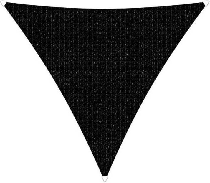 Brandplaza Compleet pakket: Sunfighters driehoek 5x5x5m Zwart met RVS Bevestigingsset en buitendoekreiniger