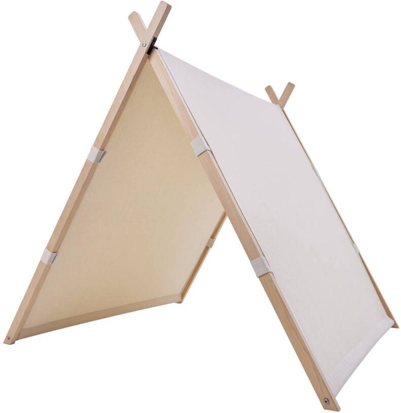 Sunny Como Speeltent Crème– Wigwam Tipi Tent voor kinderen Stokken FSC hout 123x106x107cm