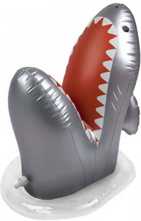 SunnyLife Kids Inflatable Games Spinkler Haai 60 cm Kunststof Zilver