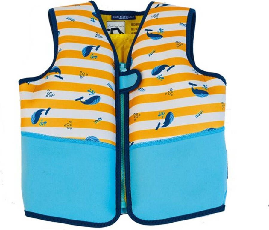 Swim Essentials zwemvest Geel-Witte Walvis 4 6 jaar