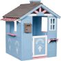 Swing King Icecream Houten Speelhuisje 120 x 108 x 135 cm Blauw - Thumbnail 1