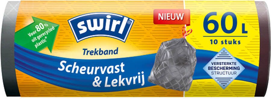 Coppens Swirl vuilniszakken met Trekband 60 liter 10 stuks