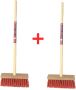 Synx Tools Kinderbezem Nylon Junior set van 2 Bezems Buitenspeelgoed Speelgoed incl. Steel 57cm tuinierspeelgoed Schepjes Kinderen Totale lengte 65cm - Thumbnail 2