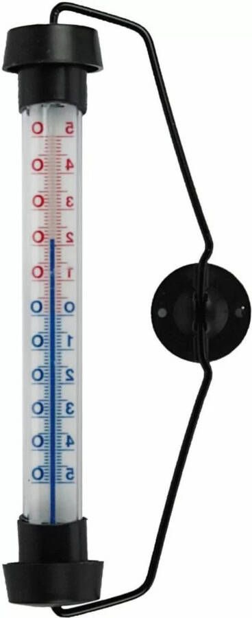 Talen Tools Raamthermometer zwart kunststof 19 cm Buitenthermometers
