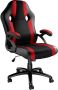 Tectake Bureaustoel Goodman burostoel gamingstoel racestoel zwart rood 403490 - Thumbnail 2