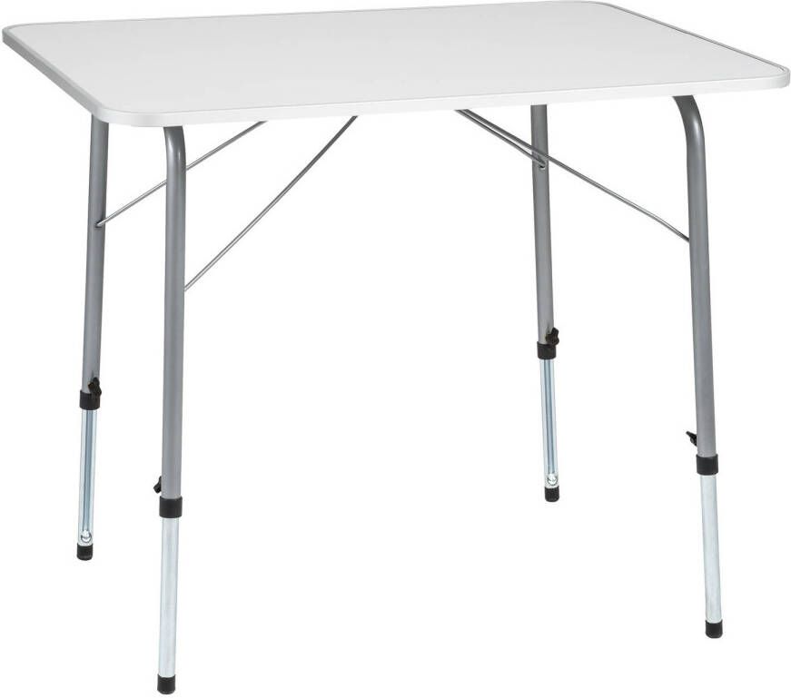 TECTAKE Campingtafel Inklapbaar En In Hoogte Verstelbaar 80x60x68cm Grijs