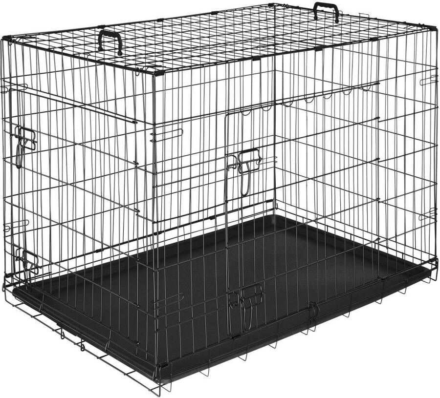 Tectake Hondenkooi Hondenhekbox Hondenkennel 108 x 71 x 76 cm