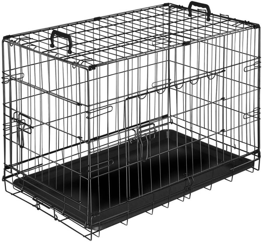 Tectake Hondenkooi Hondenhekbox Hondenkennel 78 x 48 x 52 5 cm