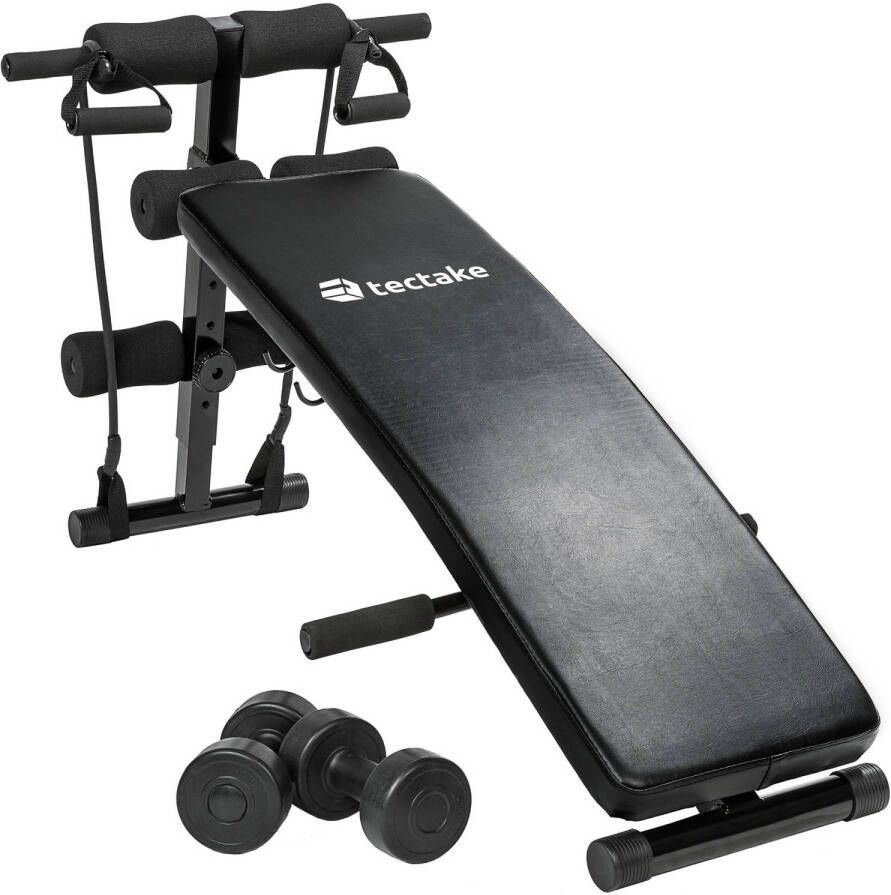 Tectake sit-up bench sit up bank buikspiertrainer