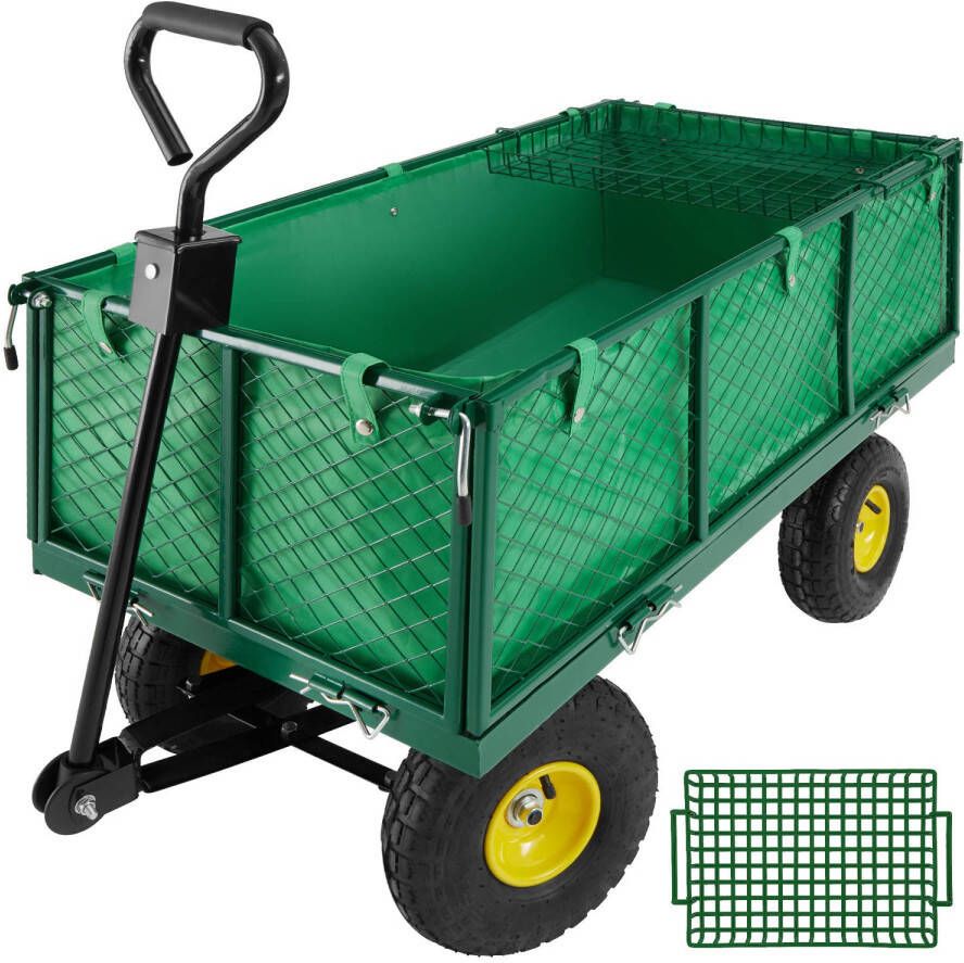 Tectake XXL Bolderkar bolderwagen tuinkar transportkar 401418