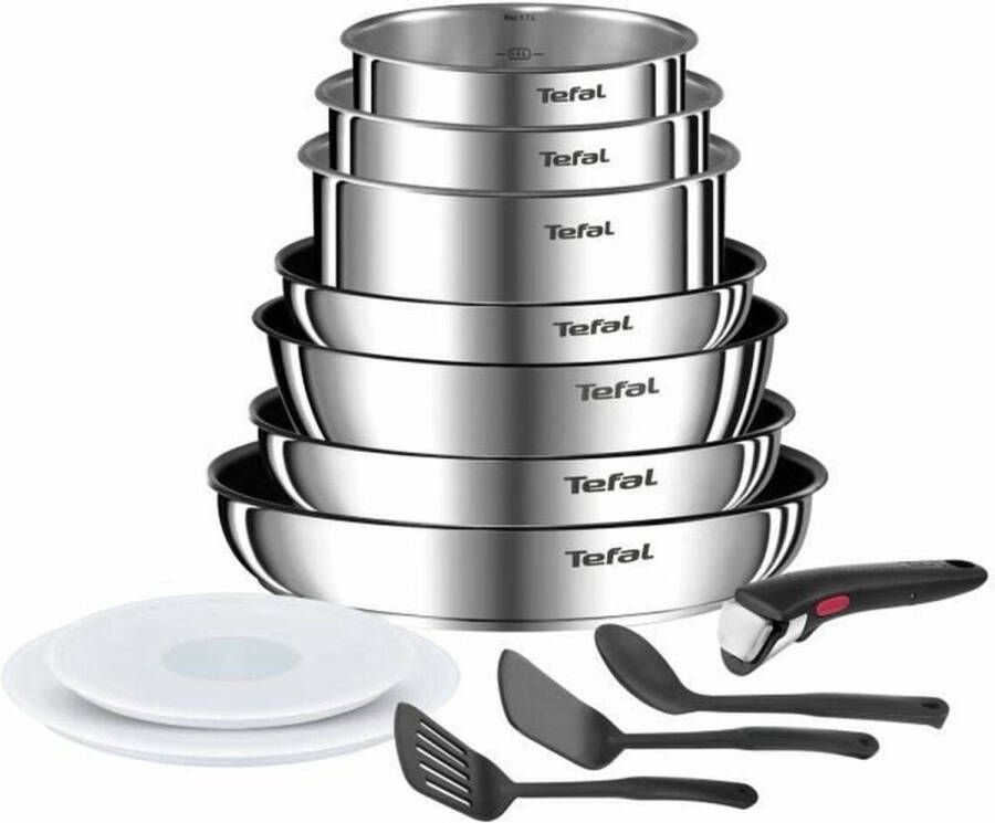 Tefal Ingenio L897DS04 13-delige pannenset roestvrijstaal